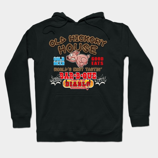 Old Hickory House BBQ Smokey and the Bandit Dks Hoodie by Alema Art